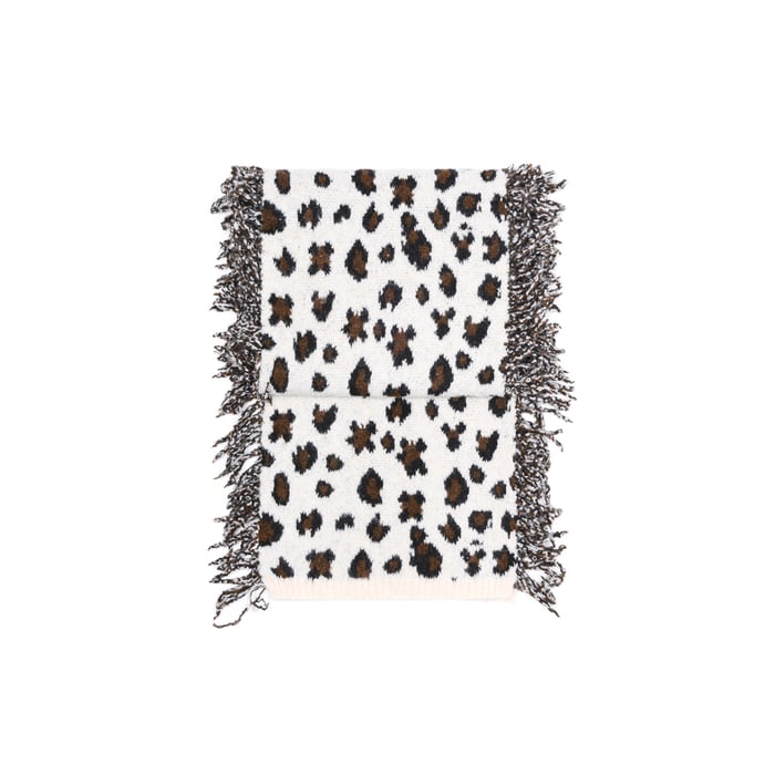 1 Piece Leopard Print Tassels Wool Women's Winter Scarves Picture7