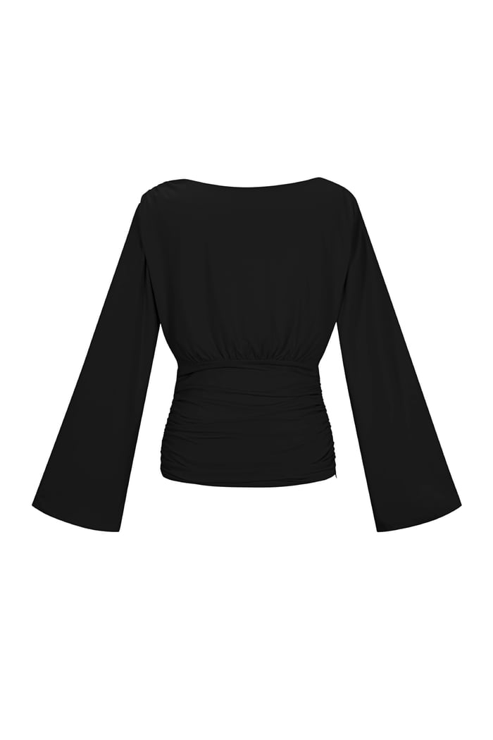 Fitted top with flared sleeves h5Picture3