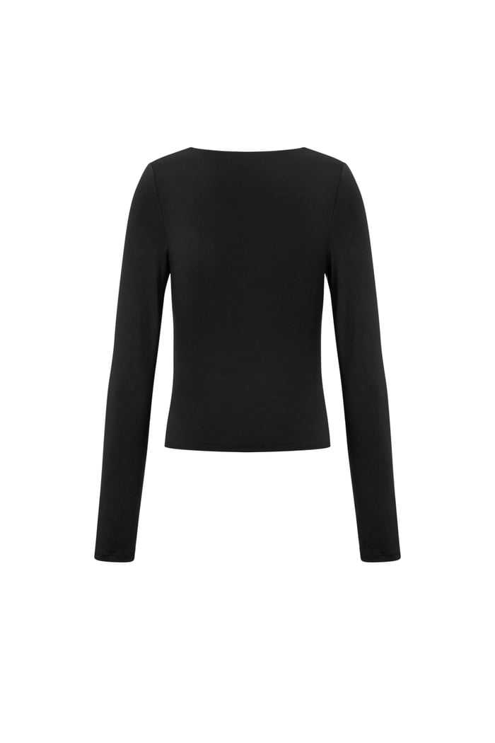 Nylon Long sleeve tops Solid color Basic All Fit  Clothes h5Picture3