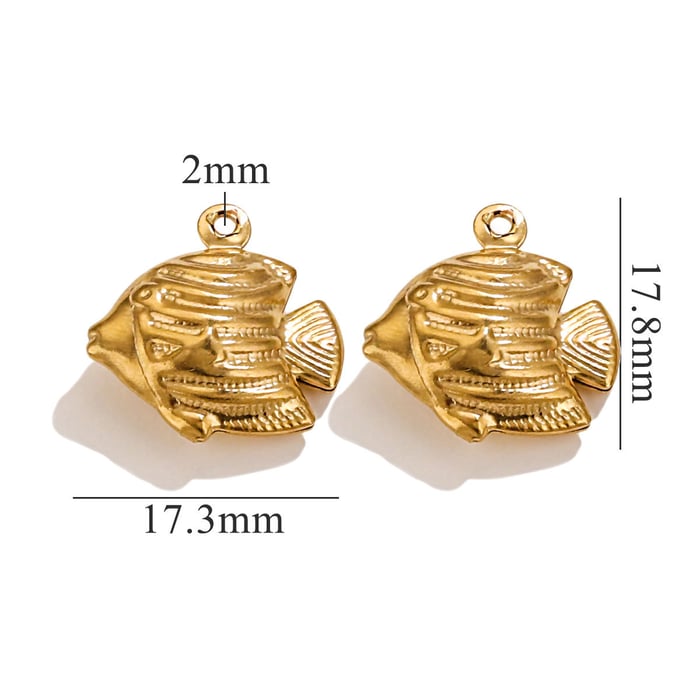 1 pair simple series casual turtle  gold plated women pendants