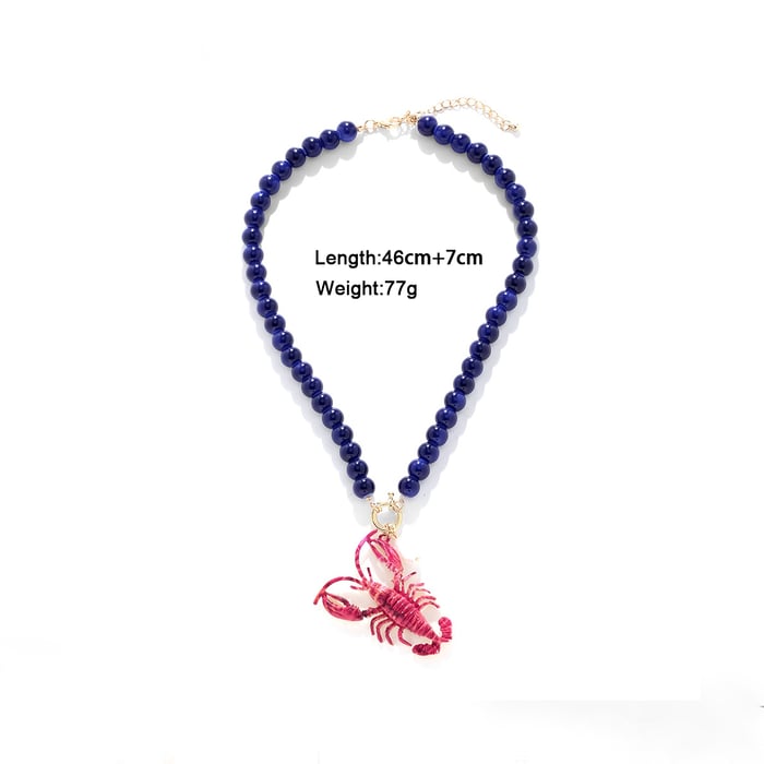 Vacation Resin Beaded Necklaces