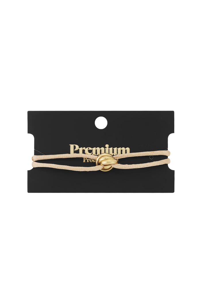 Armband Satin Knot Schwarz & Silber Edelstahl h5Bild3