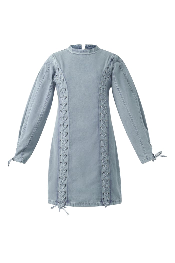 Denim laces dress