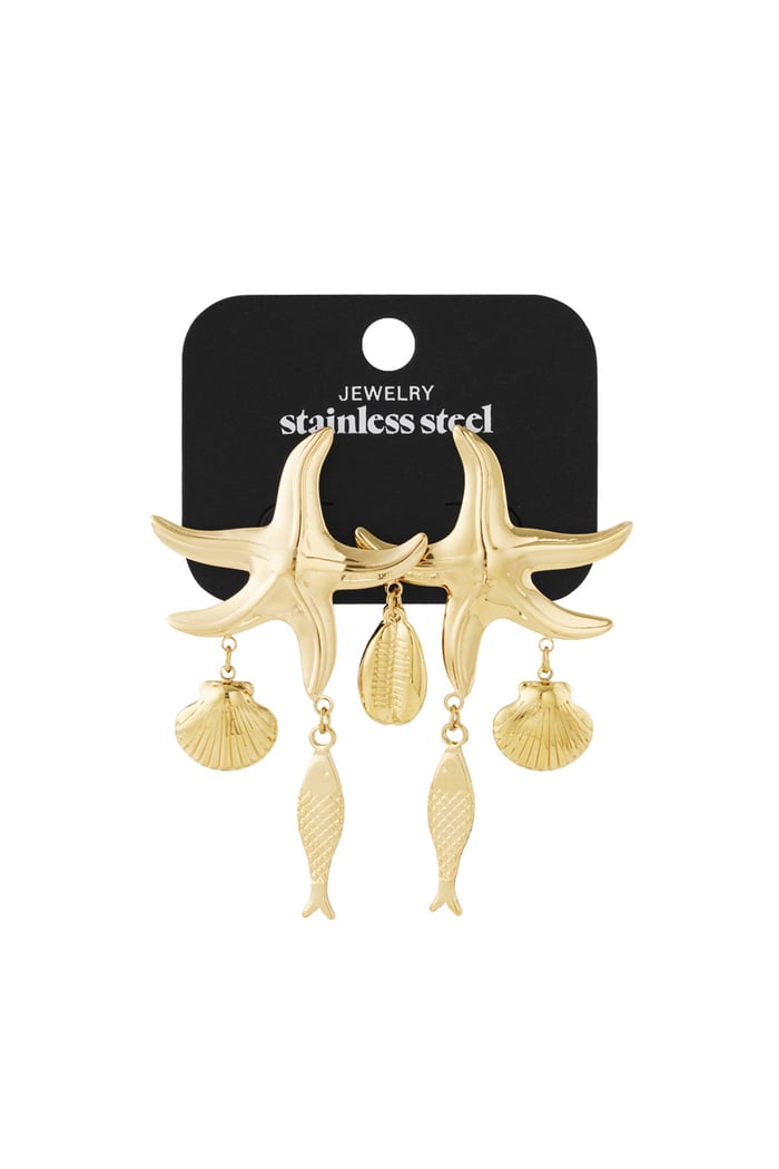 Boucles d&#39;oreilles Trésors d&#39;étoiles de mer Image4