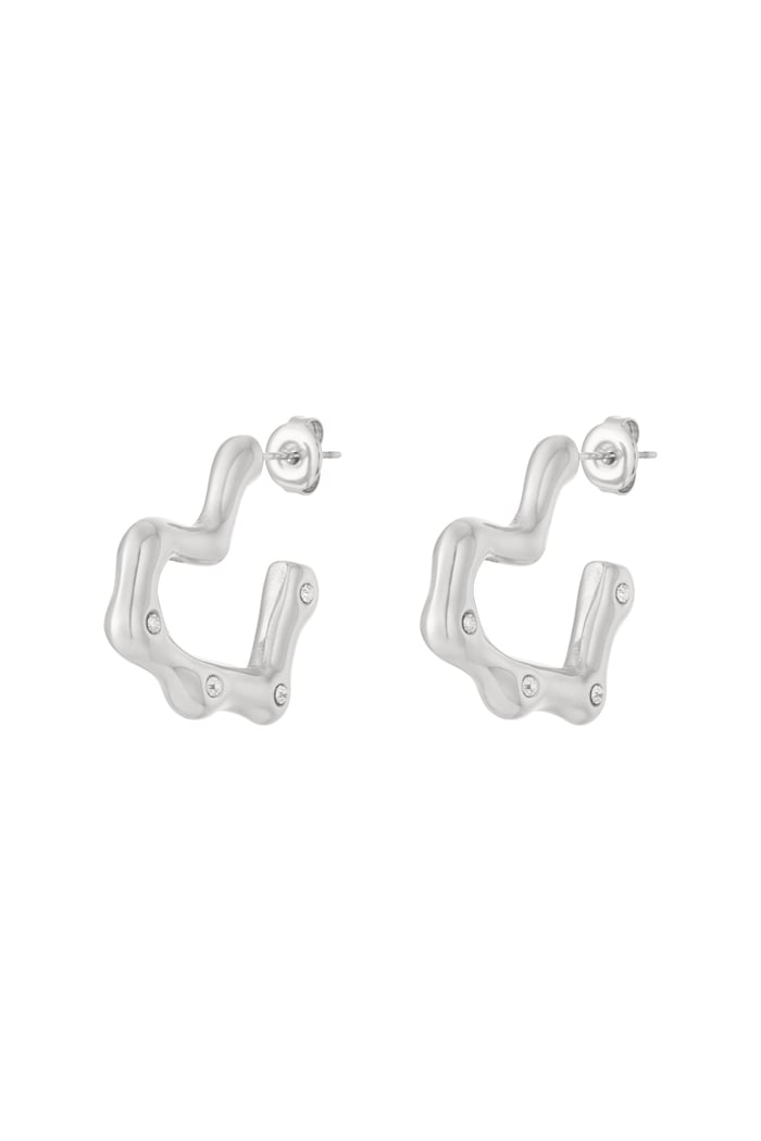 Stainless Steel Hoop Earrings Heart Daily Daily  Women's jewelry h5Picture3