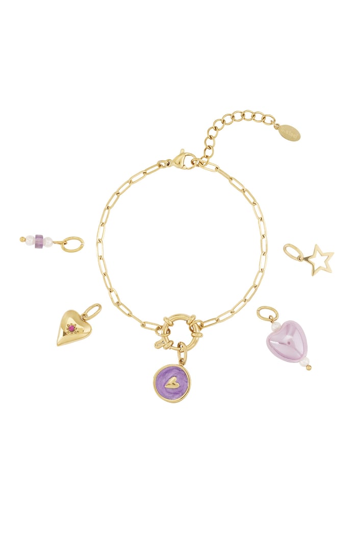 Purple Heart DIY bracelet 