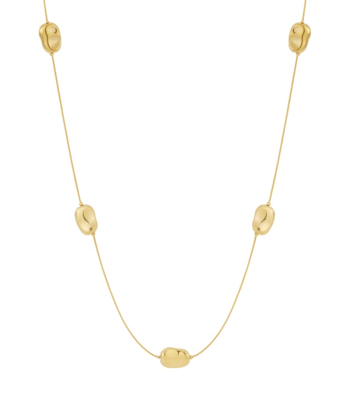 Smooth Link Long Necklace 
