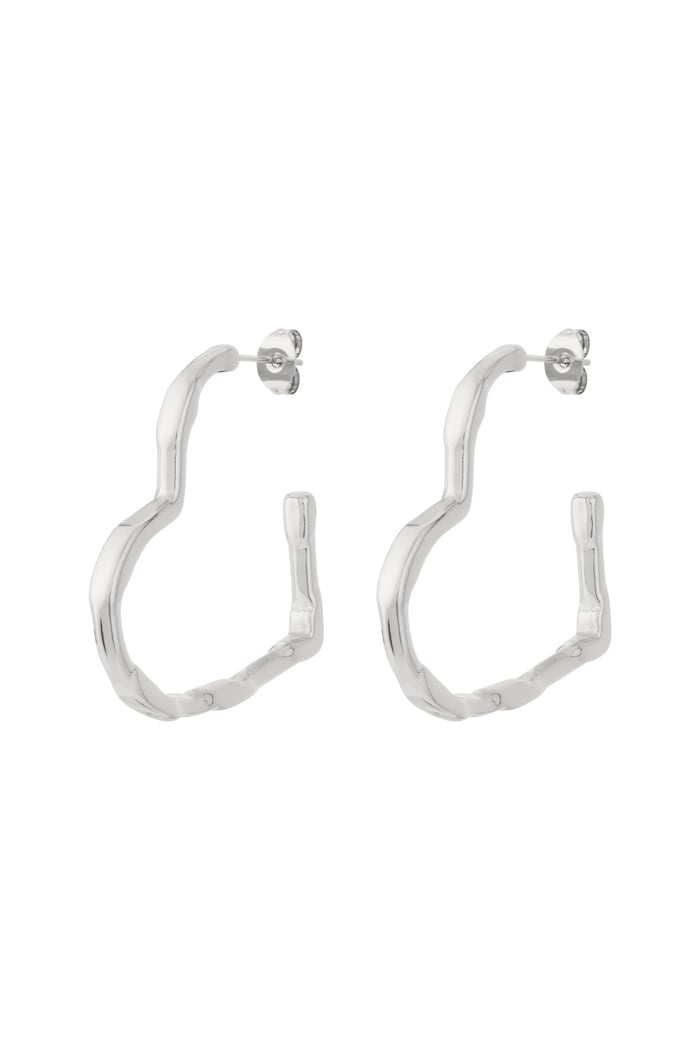 Big heart hoop earrings Picture3