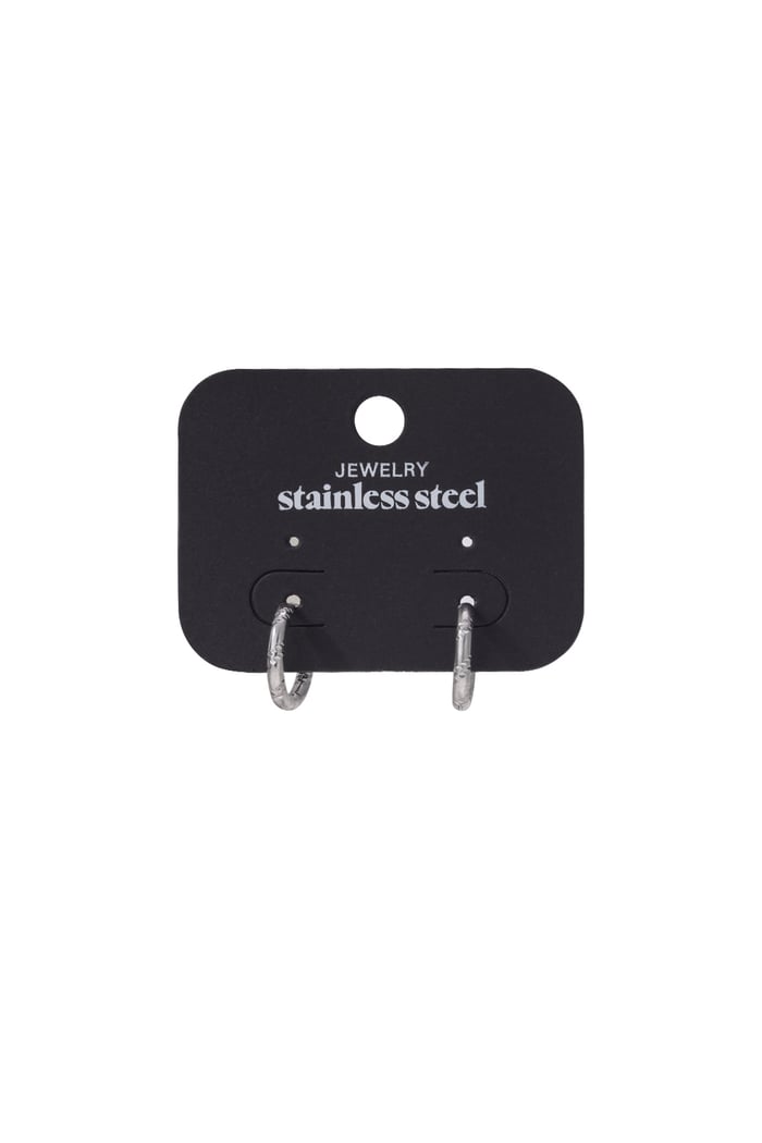 Orecchini a cerchio in acciaio inossidabile Gold Stainless Steel Immagine4