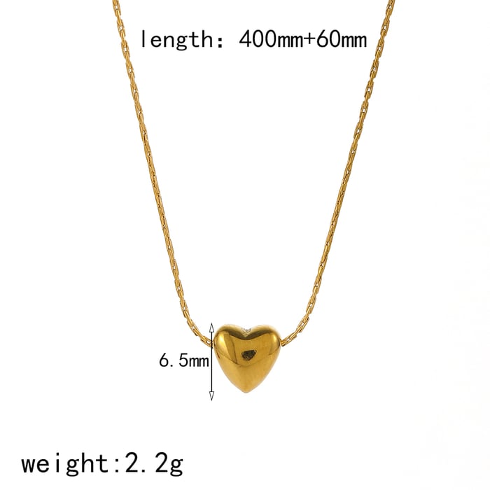 1 piece simple series simple geometric  gold plated pendant necklaces Picture2