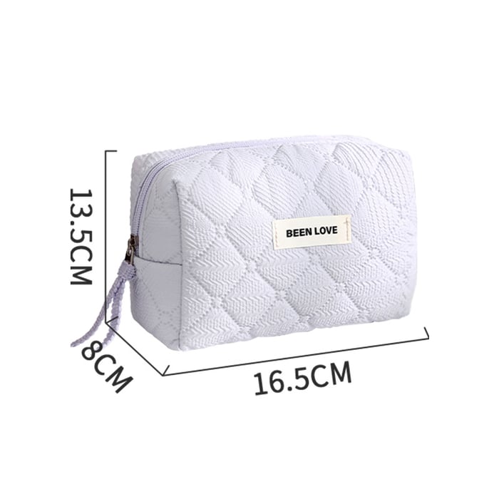 1 Piece Simple Style Octagonal Shape Solid Color Polyester Women's Makeup Bag Picture2