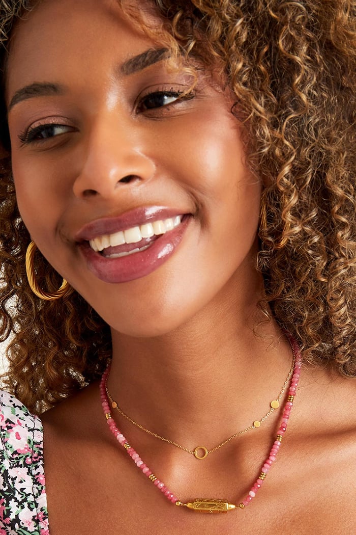 Stainless steel necklace circles