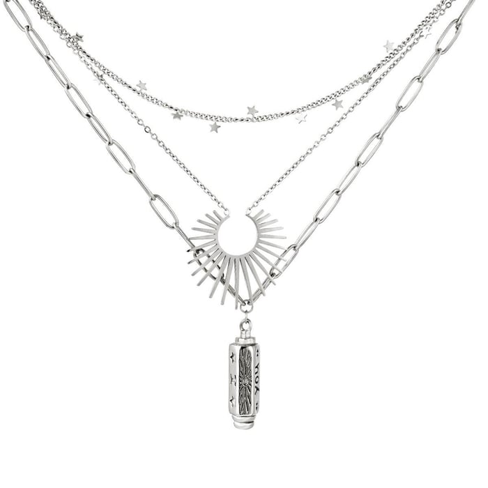 Necklace Sun Stars Pendant Gold Picture2