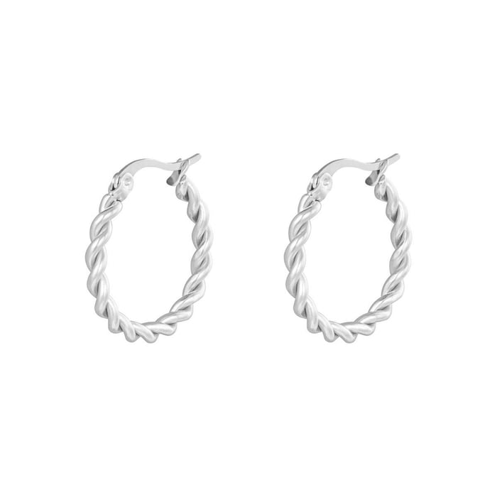 Earrings Hoops Twine 22 mm Picture2