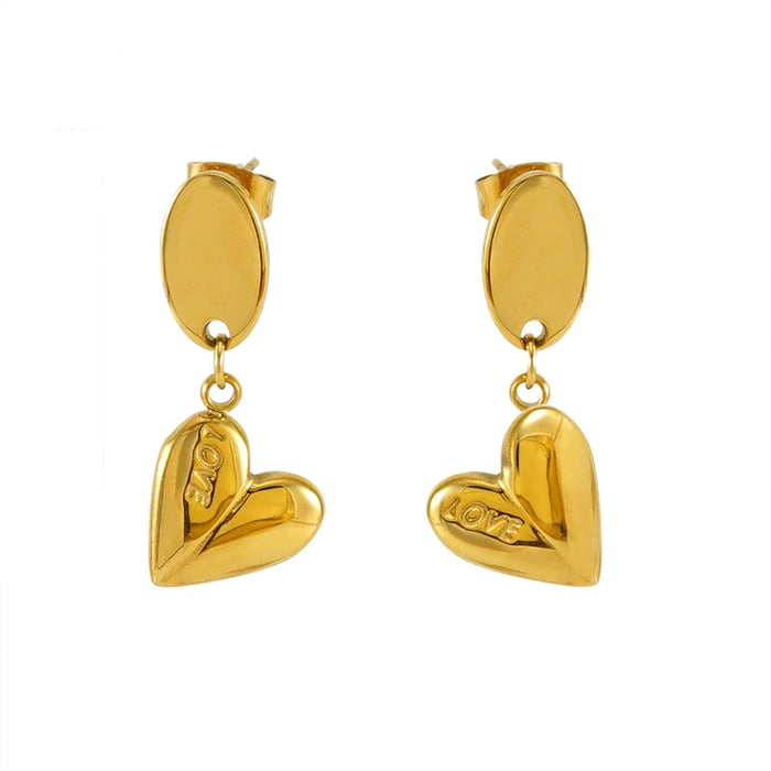 1 Pair Letter Love Women's Pendant Earrings h5Picture2