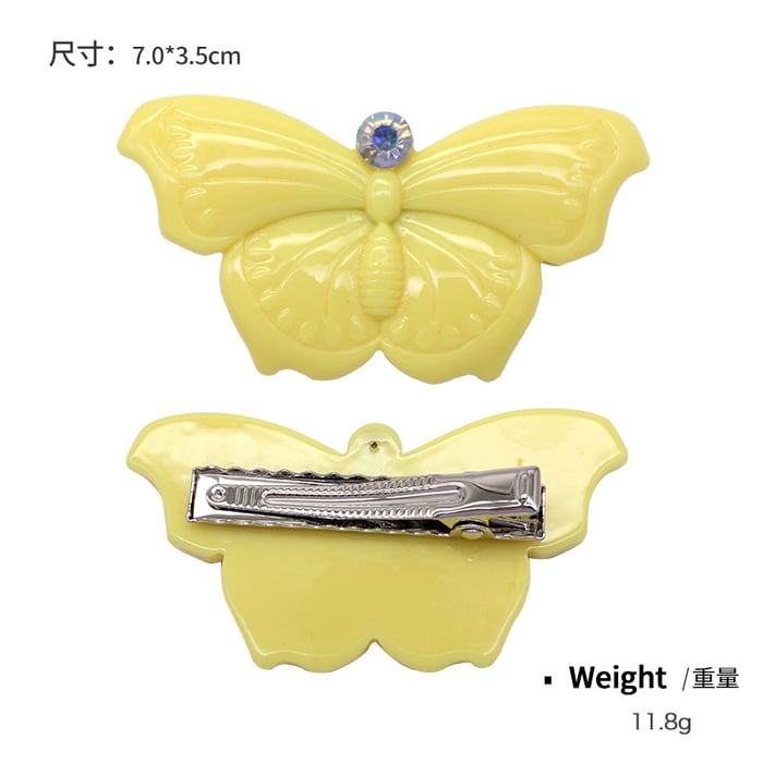 1 Piece Designable Style Vacation Flower Shape Colorful All-match Women's Hair Clips