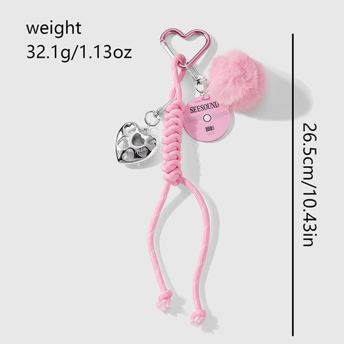 1 Piece Romantic Series Sweet Heart Alloy Women's Bag Charms h5Picture2