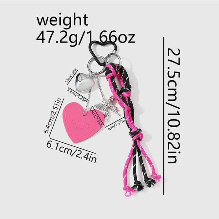 1 Piece Simple Series Retro Heart Alloy Women's Bag Charms h5Picture2