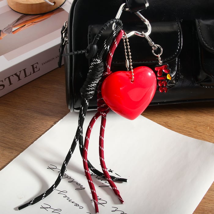 1 Stück Romantische Serie Sweet Heart Acryl Damen Taschenanhänger