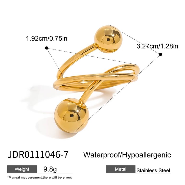 1 stück simple series linie edelstahl gold farbe damen einzelringe