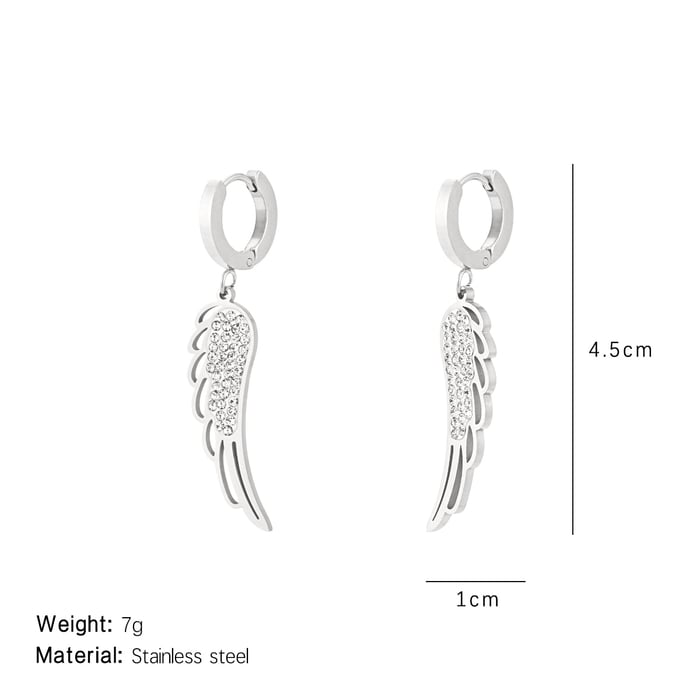 1 Pair Sophisticated Series Chic SwingsTitanium Steel Gold Color Women's Drop Earrings Picture2