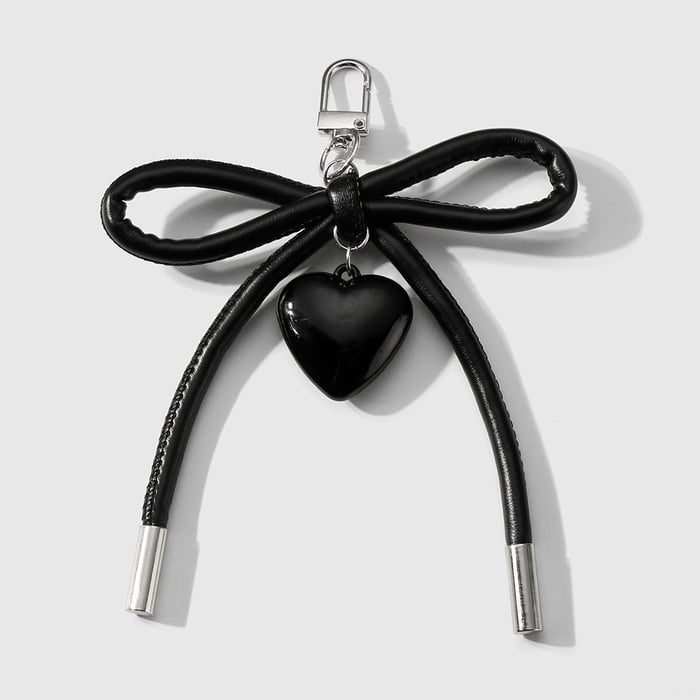 1 Piece Simple Leather Bow Knot Women's Bag Charms
