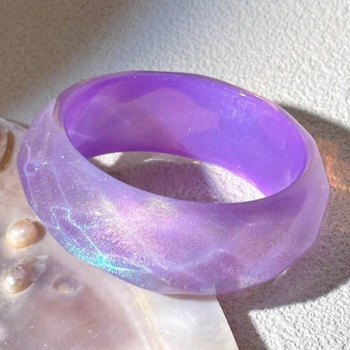 1 Piece Simple Series Retro Geometric Resin Women's Bangles