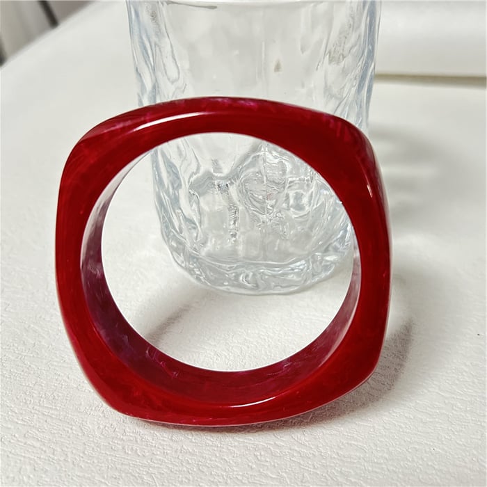 1 Piece Simple Series Retro Fashion Gradient Clear Acrylic  Women's Bangles