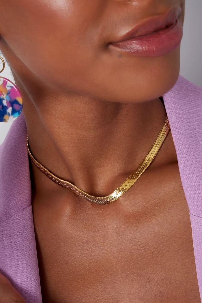 necklace flat braided Picture3