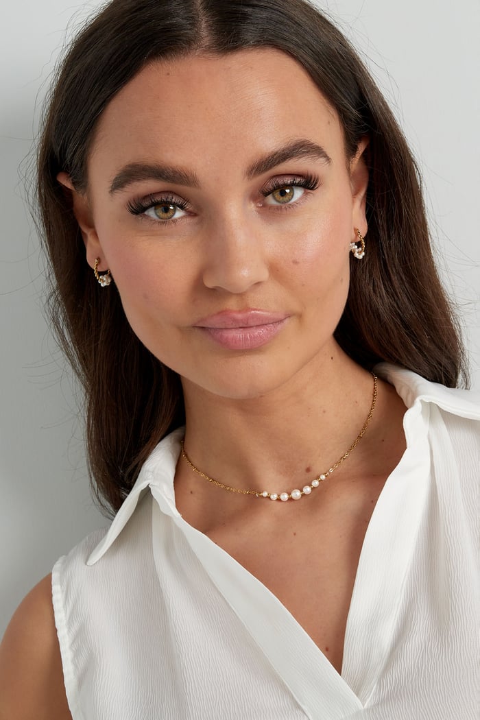 Necklace pearl party - Silver Color color Picture2