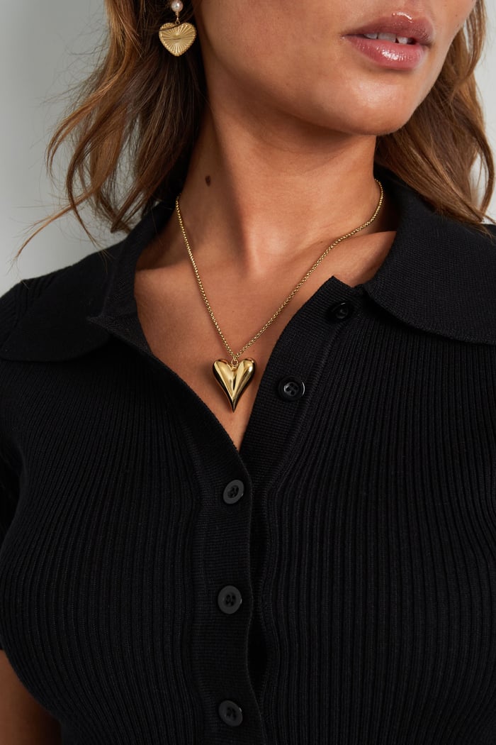 collana semplice con iconico cuore medio Immagine2