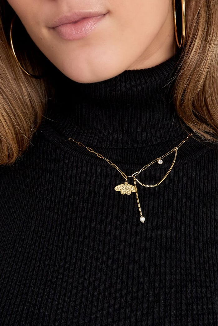 collana con ciondolo a farfalla Immagine3