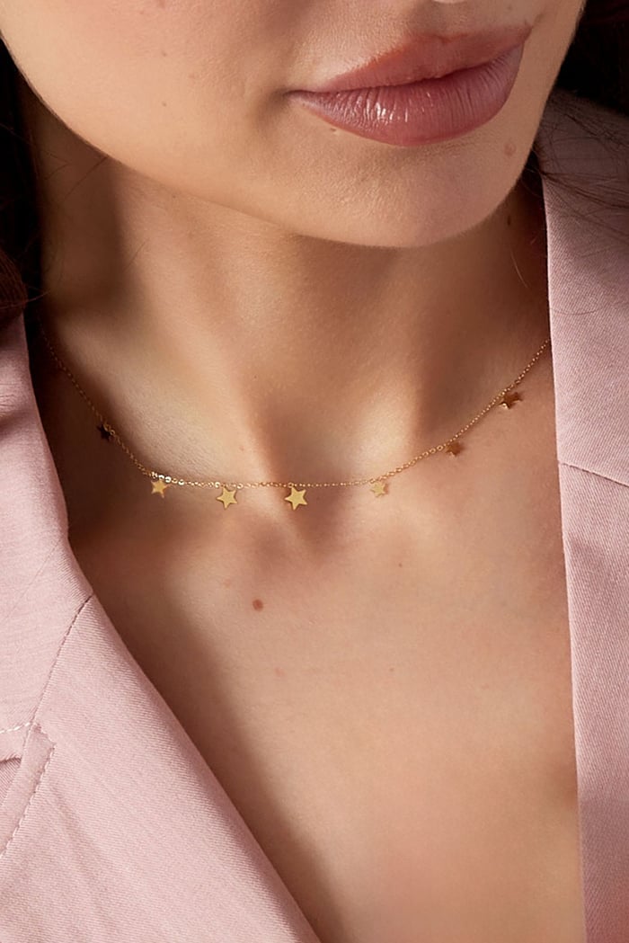 collana classica con ciondoli a stella Immagine3