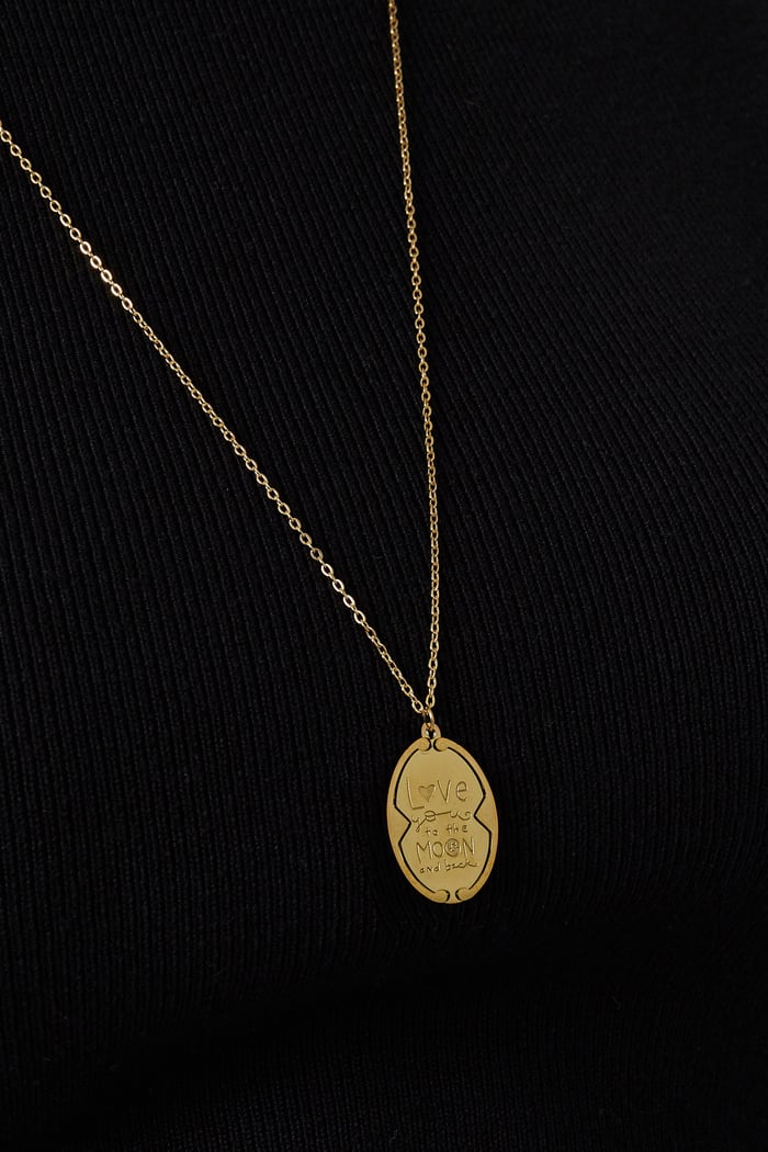 love you to the moon and back necklace Picture4