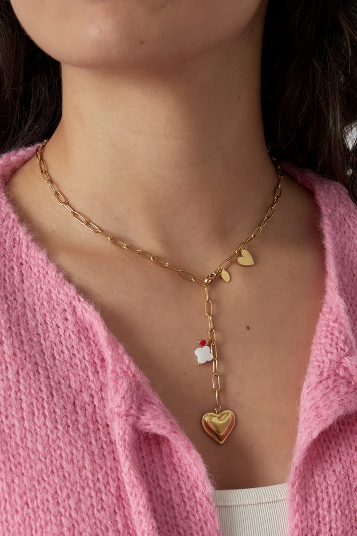 Necklace clover to my heart - Silver Color color Picture2