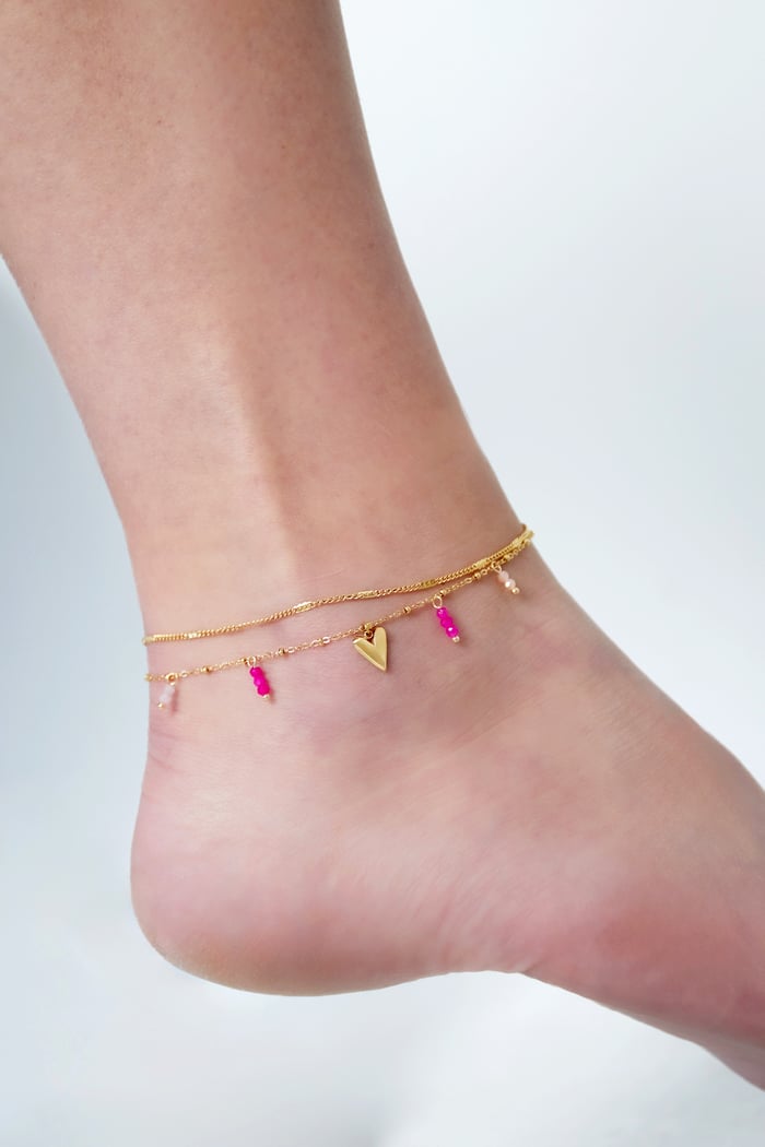 double love ankle bracelet Picture2