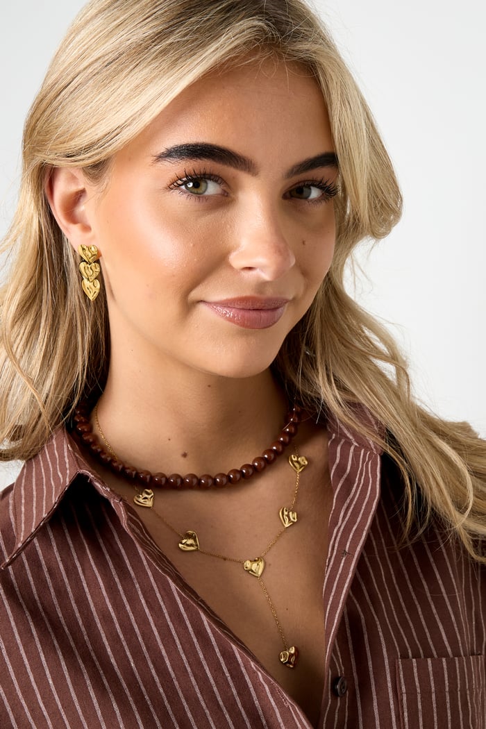 Collane con ciondolo Cuore Casual Quotidiano Semplice Serie Gioielli da donna Immagine3