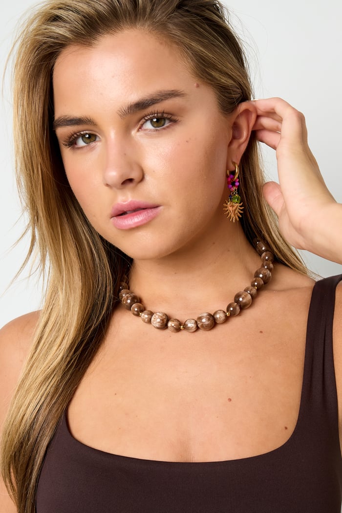 Resin Beaded Necklaces Beads Casual Daily Simple Series Women's jewelry Picture2