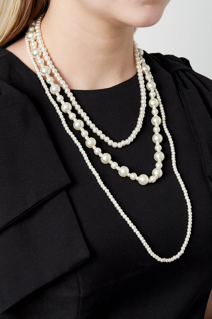 Layered Necklace mixed pearls Picture2