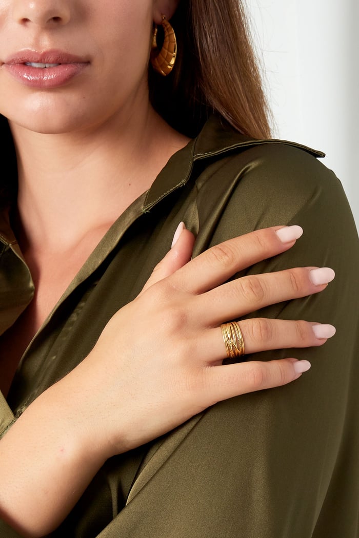 Ring different layers - Silver Color color h5Picture2