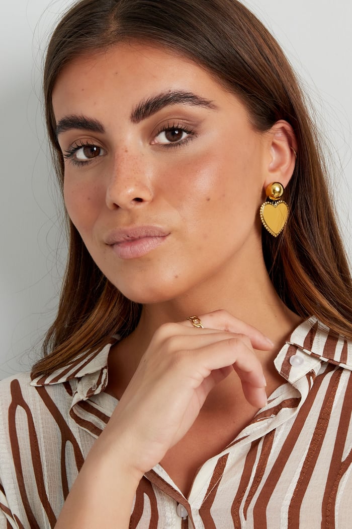 Earrings dot with heart Picture2