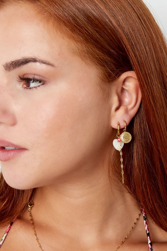 Earrings round coin - Silver Color color Picture2
