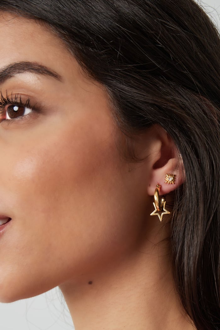 earrings twisted with star Picture3