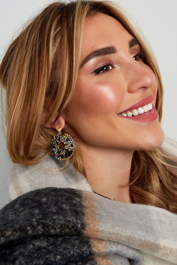 Earrings beaded party donut h5Picture4