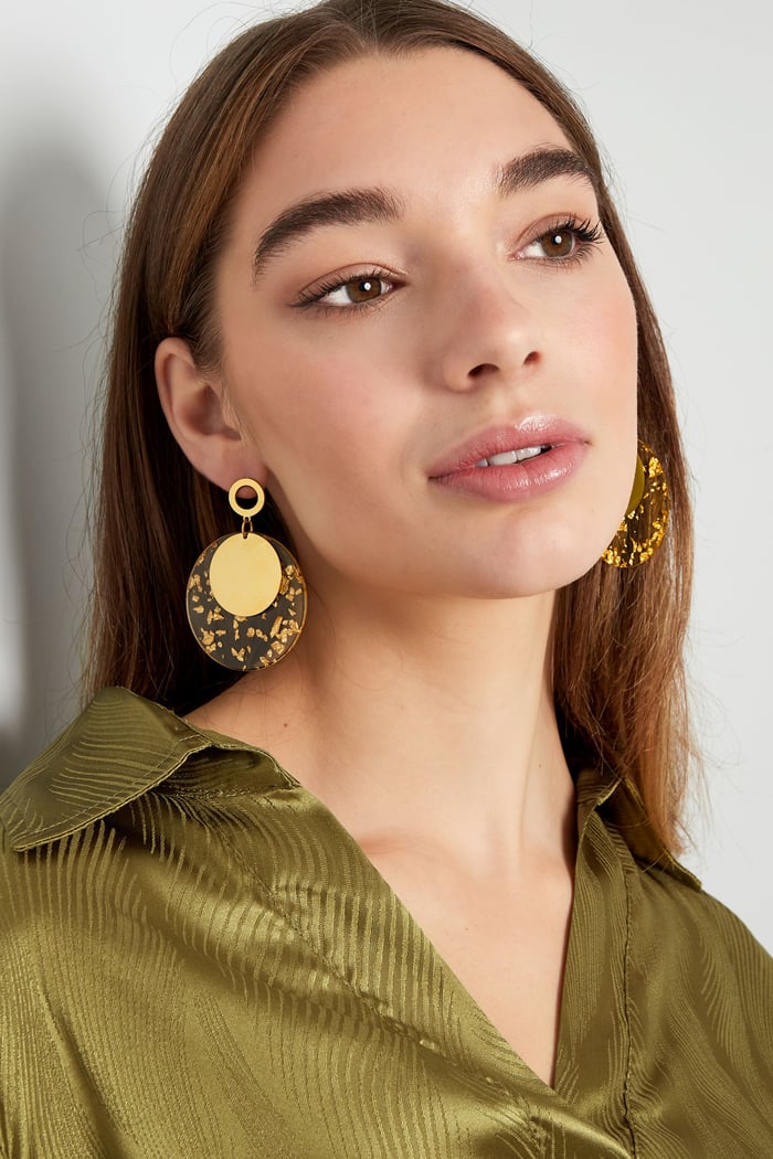 round earrings with print h5Picture4