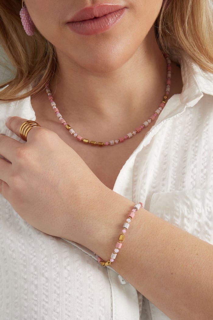 Colorful festival bracelet - blue/Gold color  h5Picture3