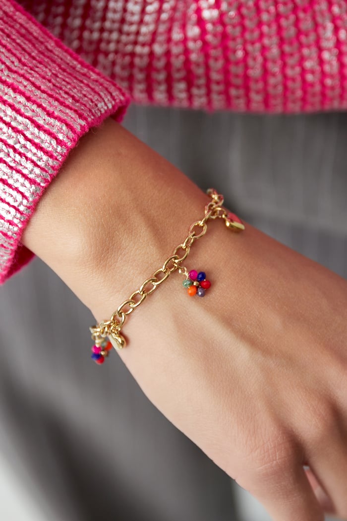 renkli charm'lı charm bileklik Resim2