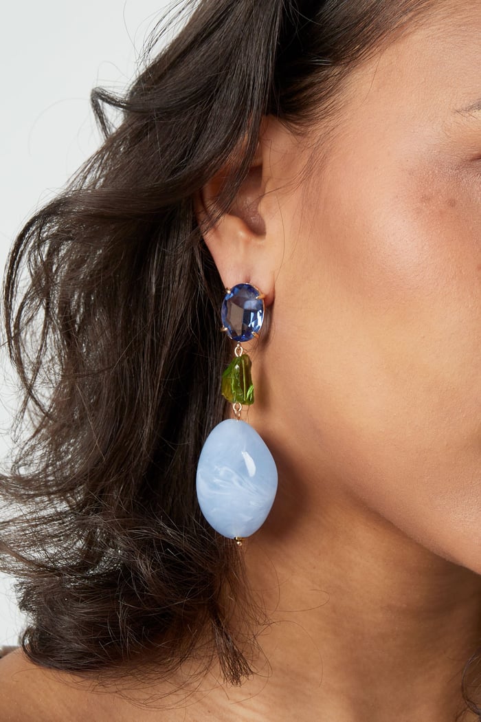 Boucles d'oreilles en verre Statement h5Image3