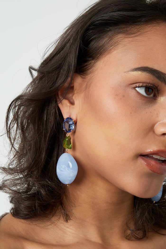 Boucles d'oreilles en verre Statement h5Image4