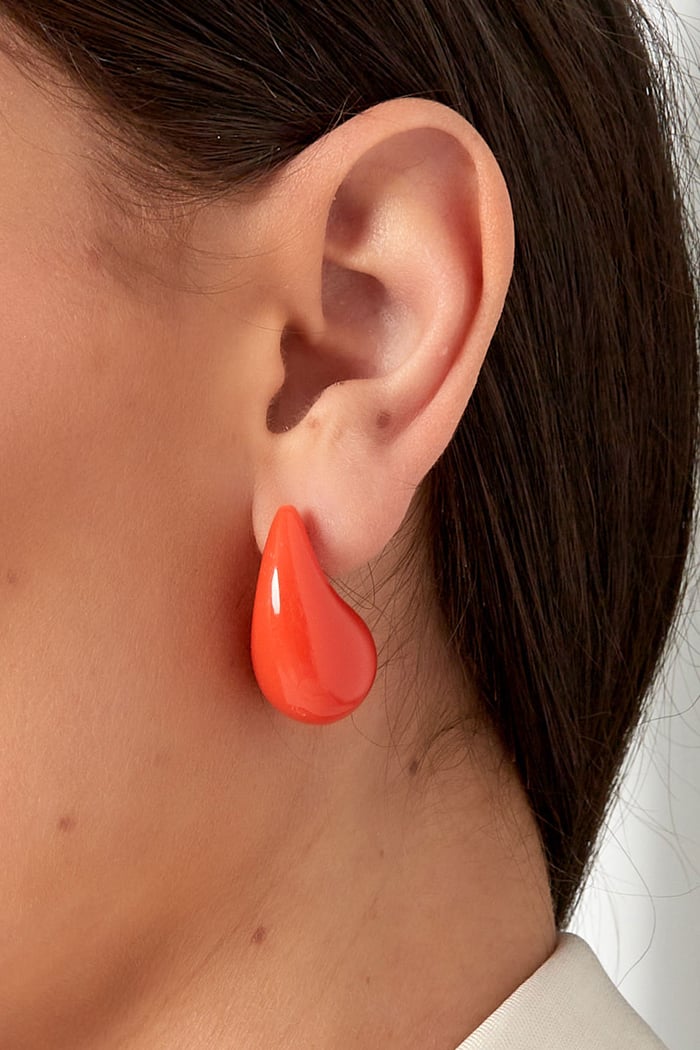 Orecchini pendenti colorati - Arancione h5Immagine3